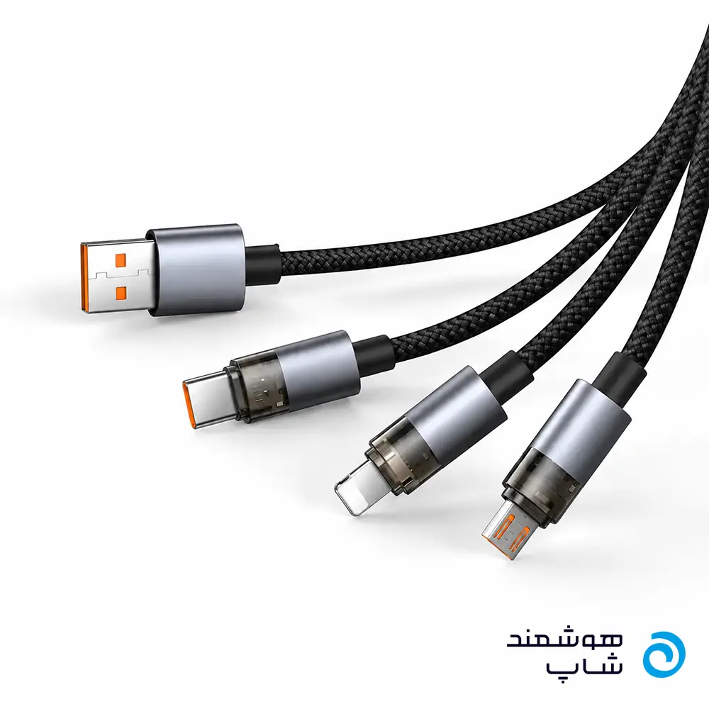 mcdodo-ca-7150-connectors عکس سه سر کابل mcdodo-ca-7150- با توان صد وات از برند macdodo